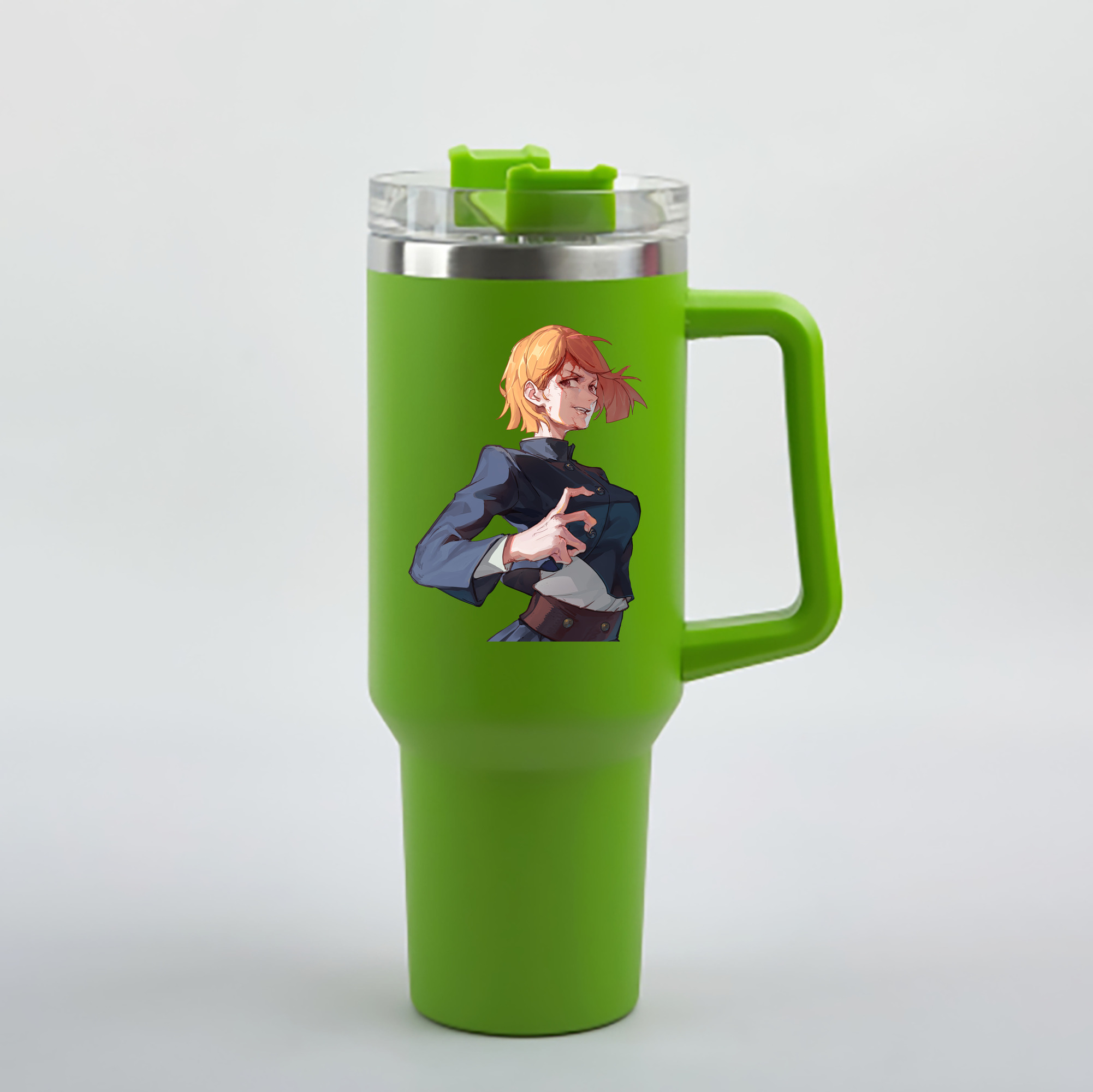 （画像用） 呪術廻戦 Jujutsu Kaisen 1200mL車用タンブラー - クリスタルステッカー（プラスチックストロー付き）